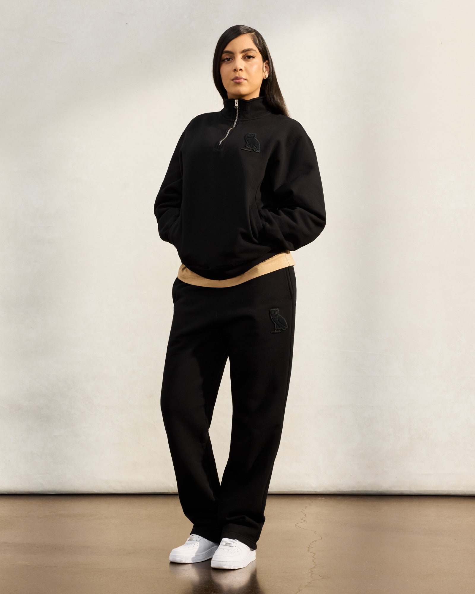 Mini OG Open Hem Sweatpant - Black