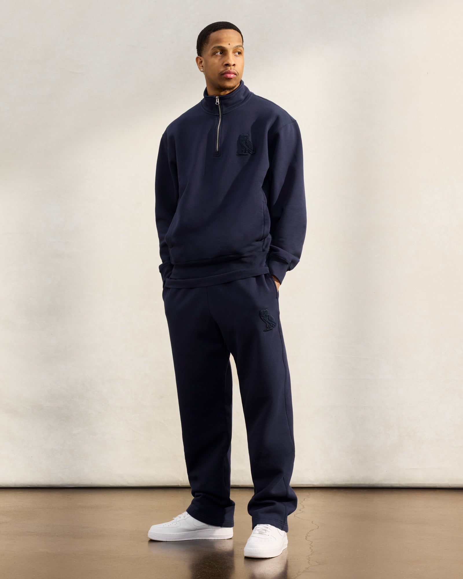 Mini OG Open Hem Sweatpant - Navy