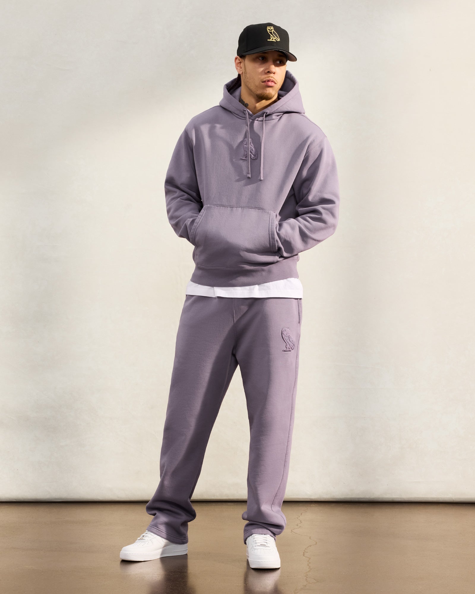 Mini OG Open Hem Sweatpant - Purple