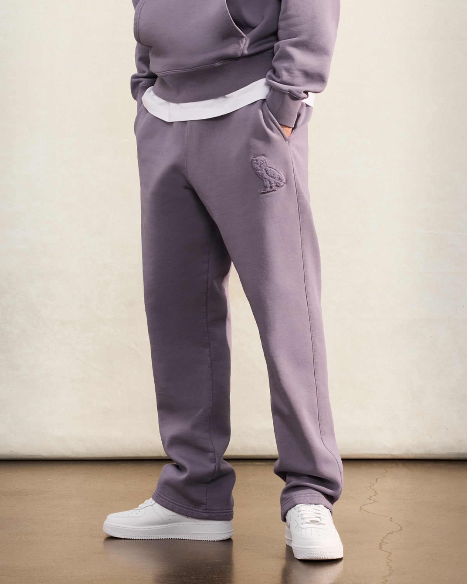 Mini OG Open Hem Sweatpant - Purple