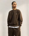 Muskoka Garment Dyed Crewneck - Brown