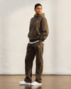 Muskoka Garment Dyed Open Hem Sweatpant - Brown