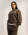 Muskoka Garment Dyed Crewneck - Brown