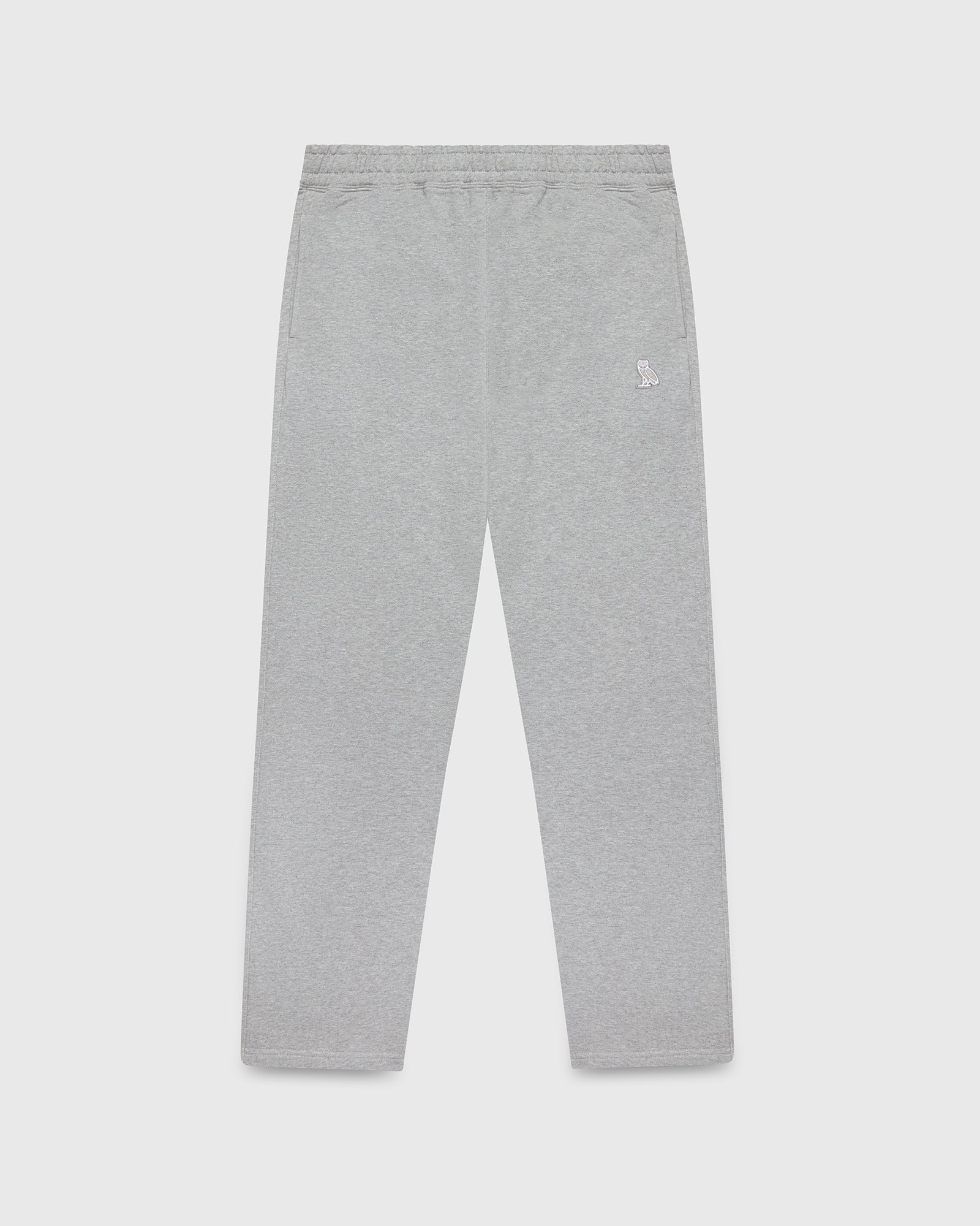 Classic Open Hem Sweatpant - Heather Grey