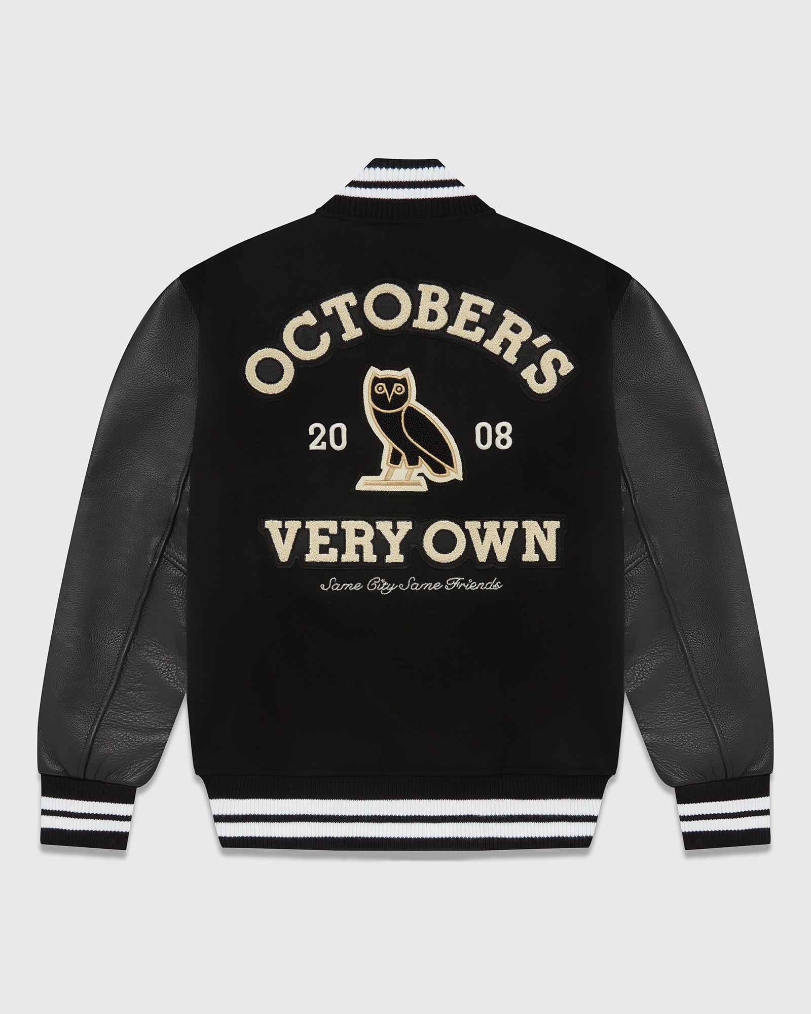 Collegiate Varsity Jacket - Black