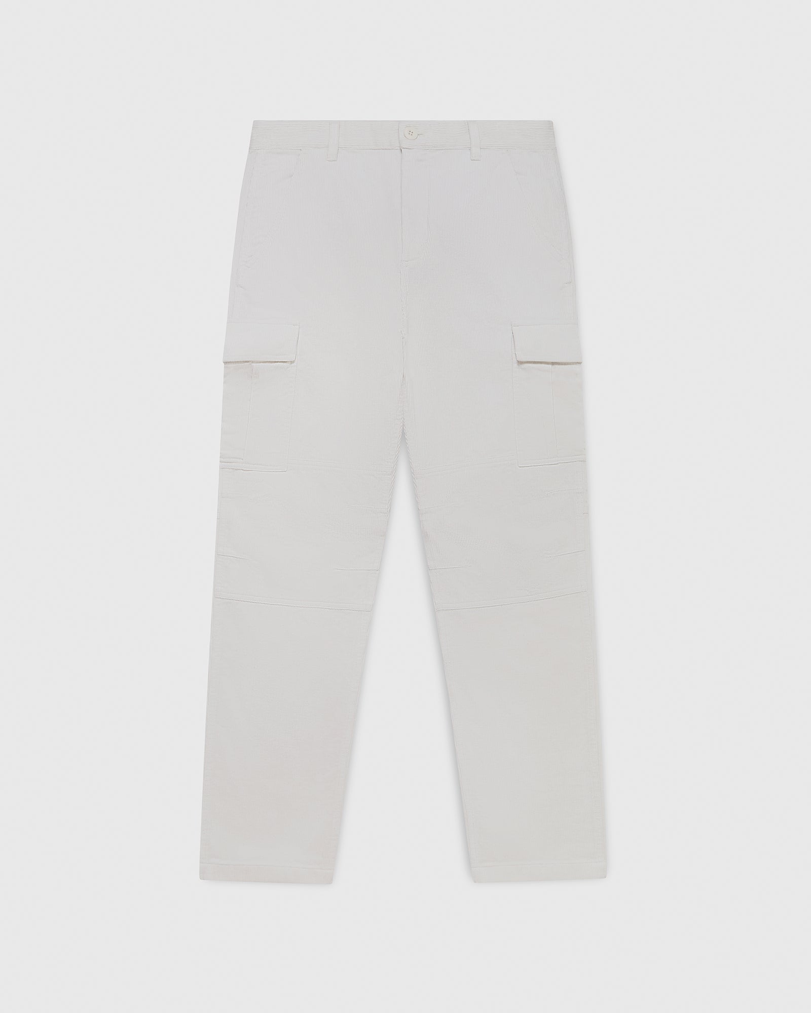 Corduroy Cargo Pant - White