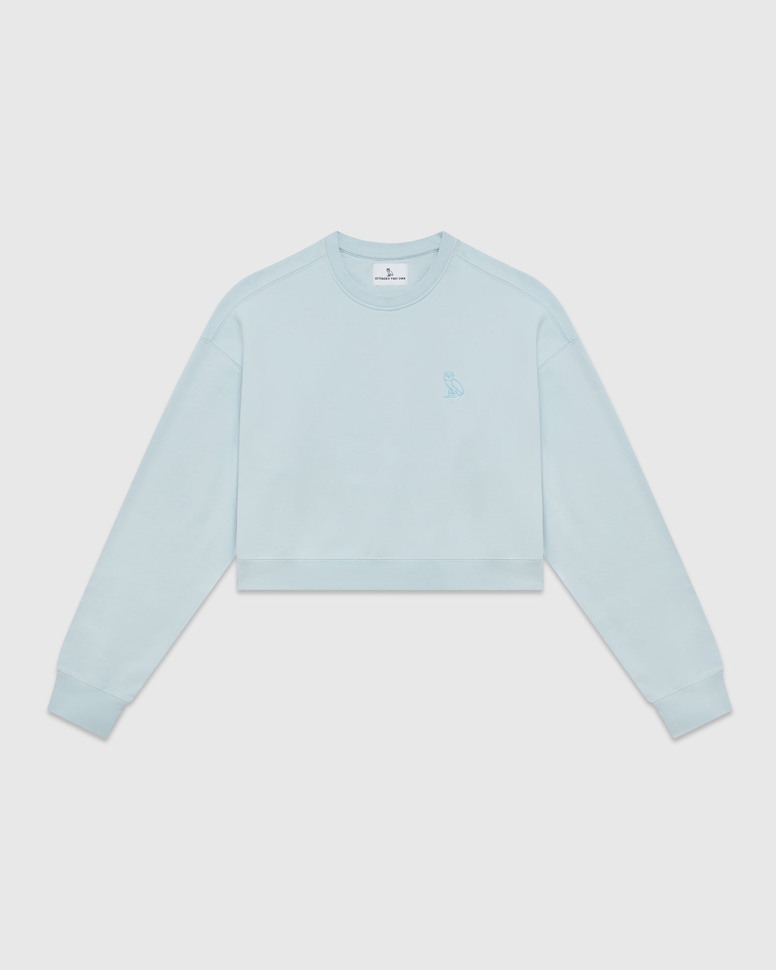 Cropped Crewneck - Light Blue