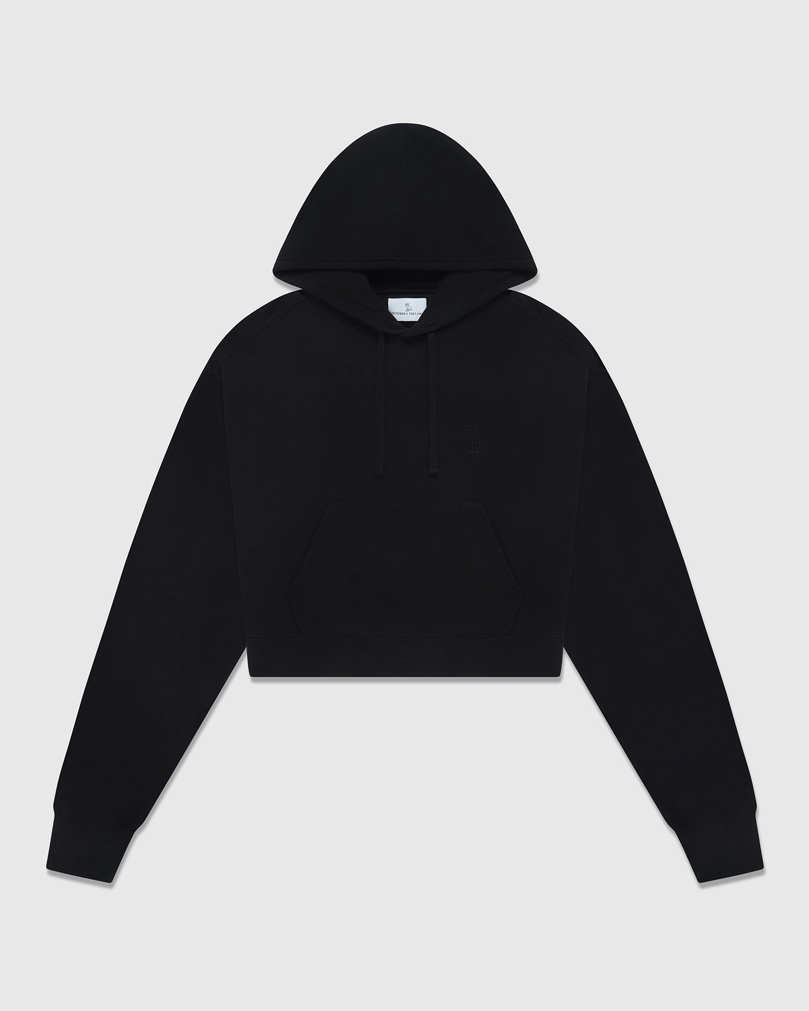 Cropped Hoodie - Black