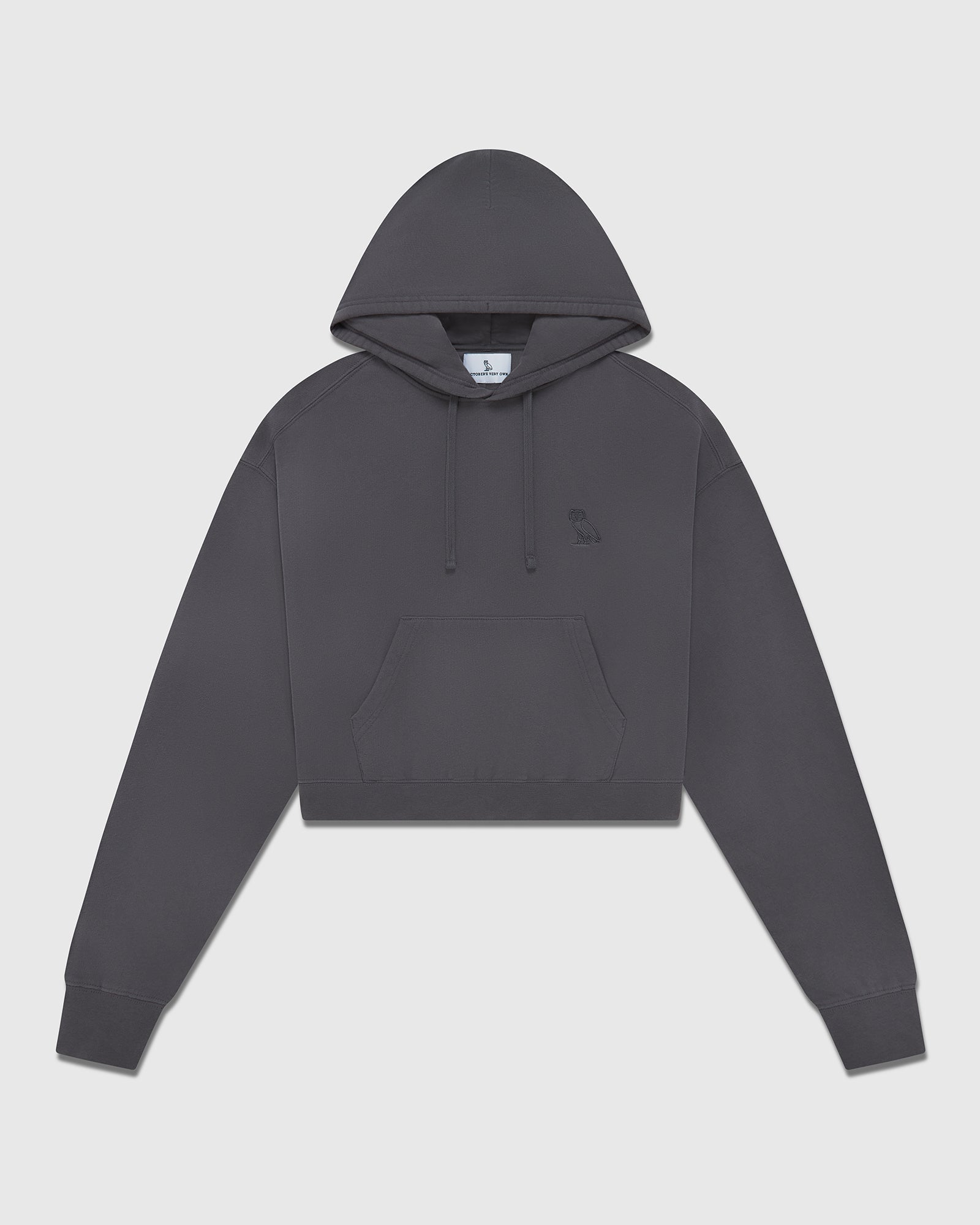 Cropped Hoodie - Charcoal