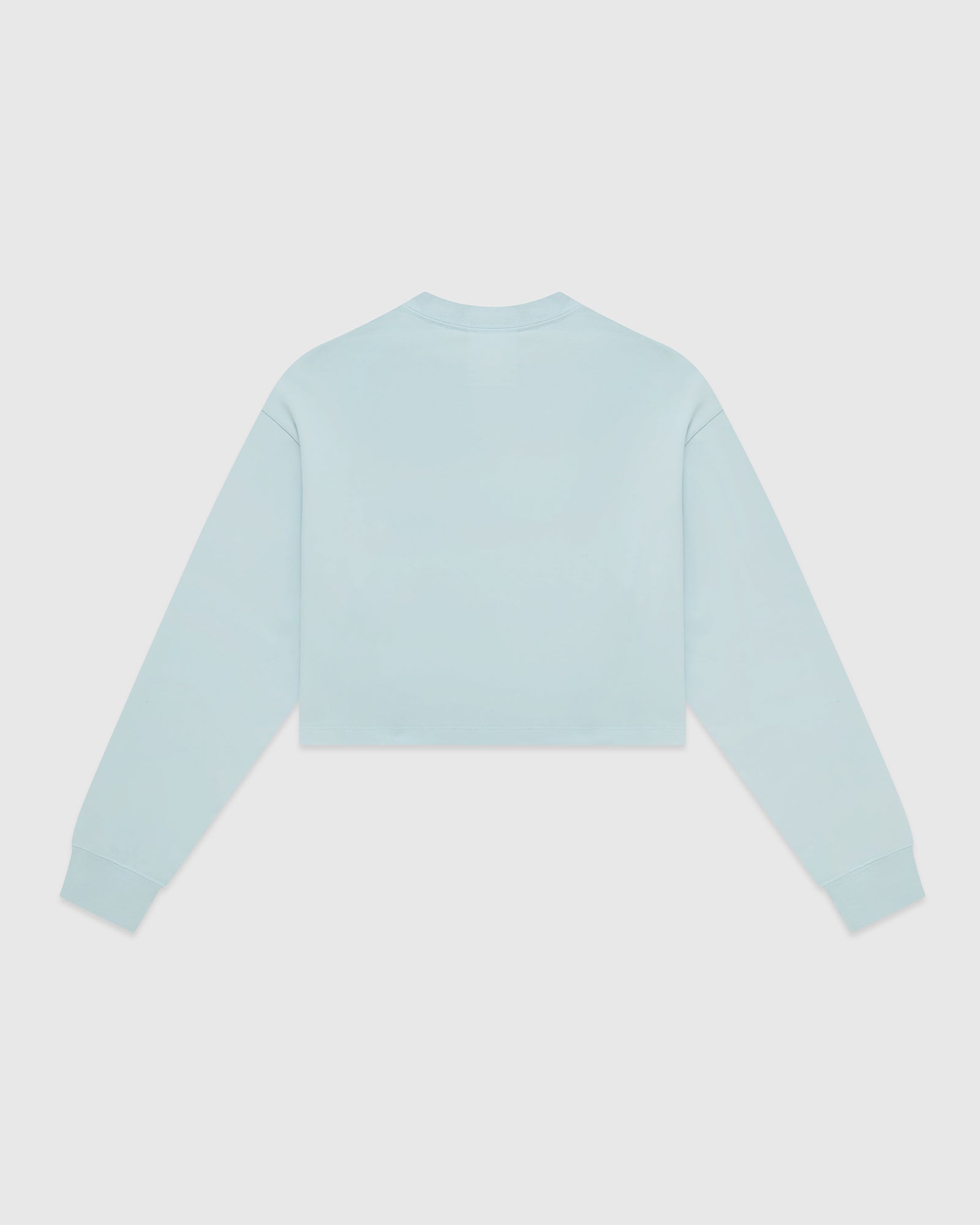 Cropped Longsleeve T-Shirt - Light Blue