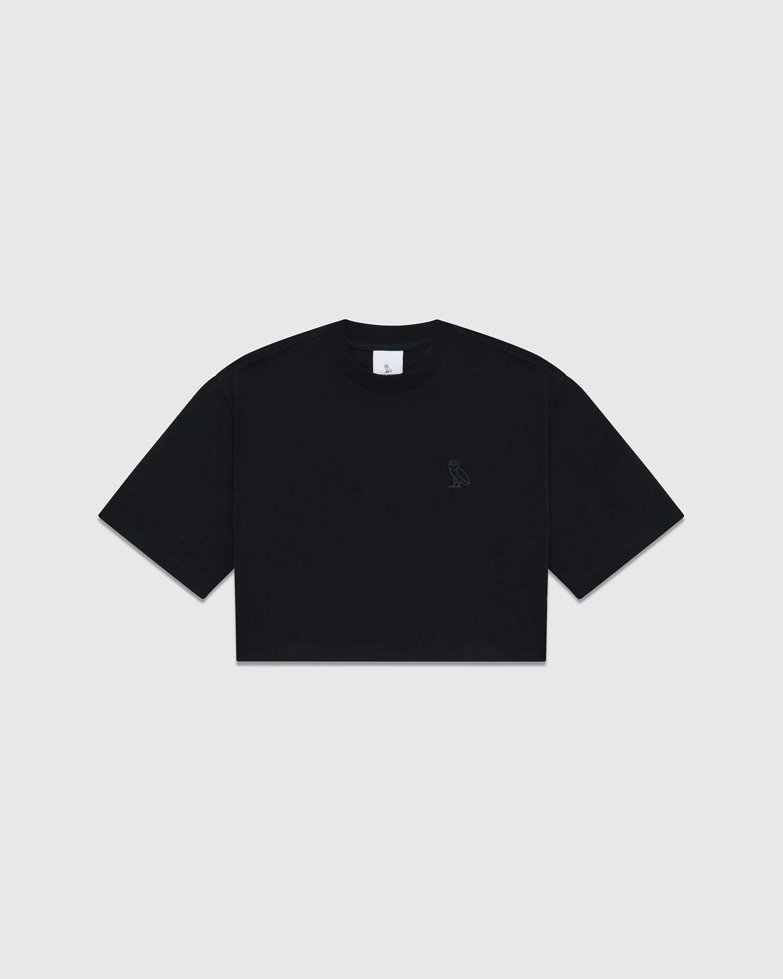 Cropped T-Shirt - Black