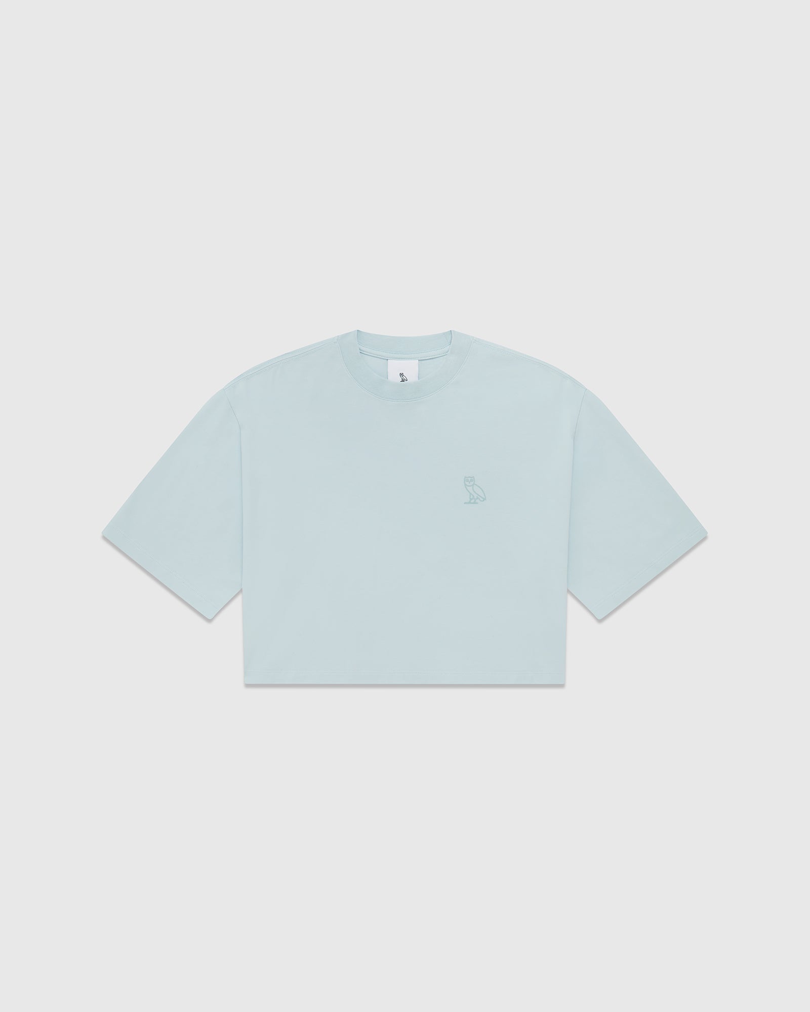 Cropped T-Shirt - Light Blue