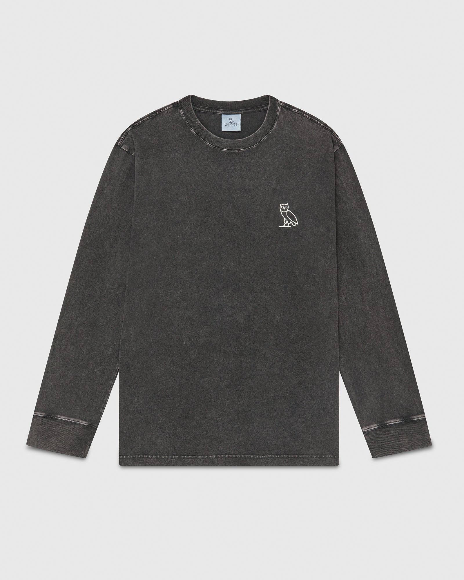 Muskoka Garment Dyed Longsleeve T-Shirt - Black