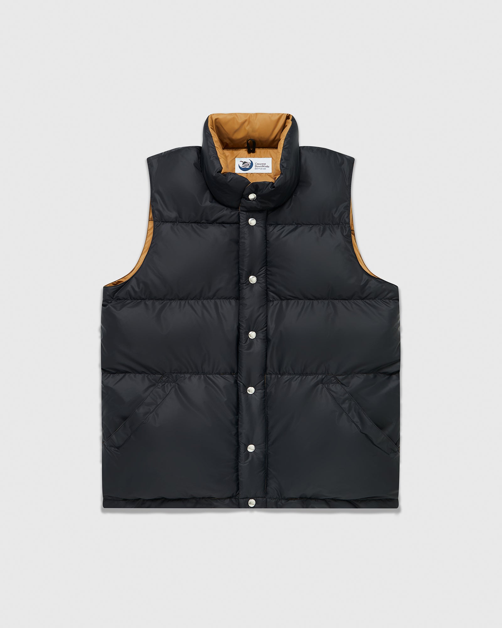 Crescent Down Works Italian Vest - Black