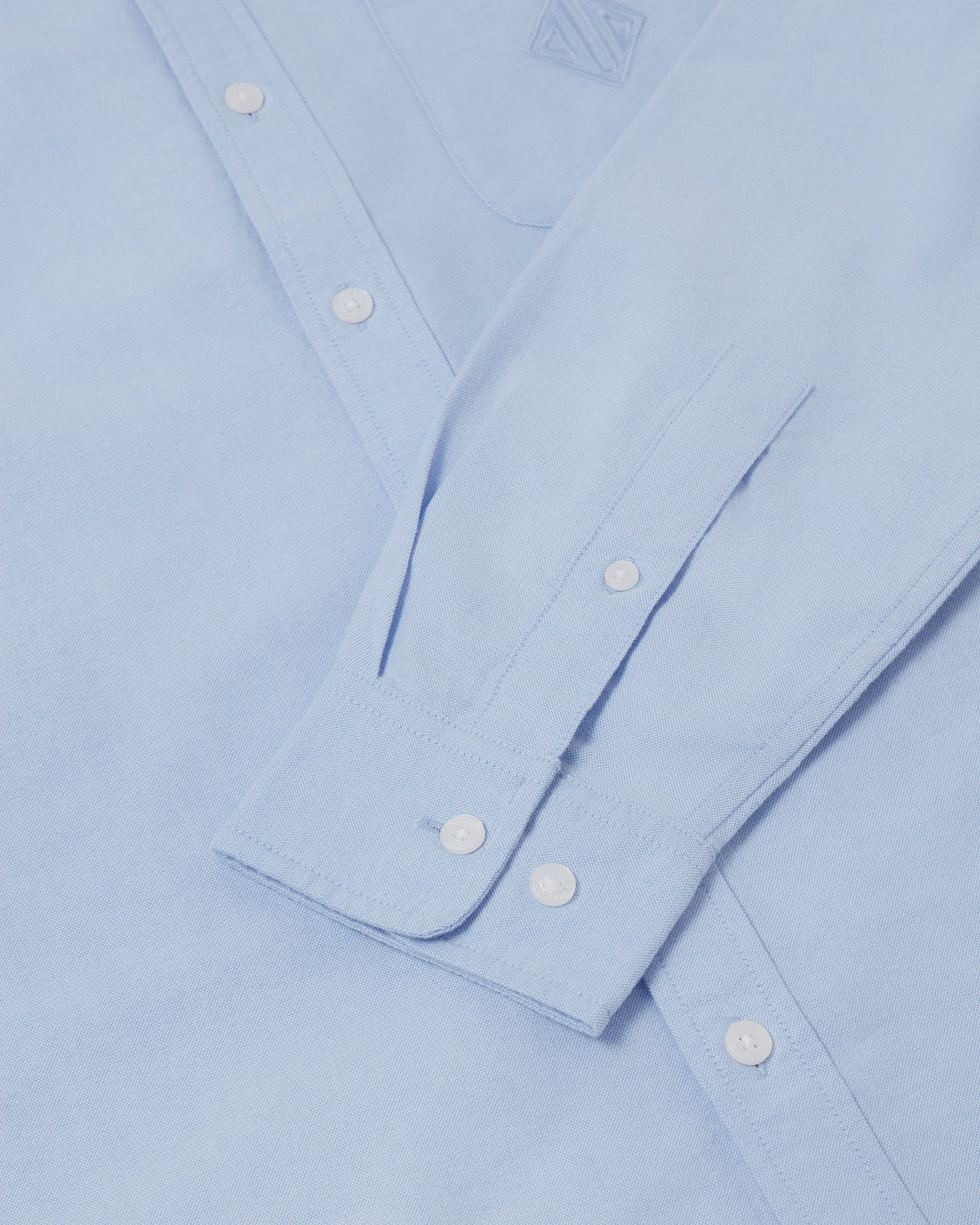 Monogram Oxford Shirt - Light Blue