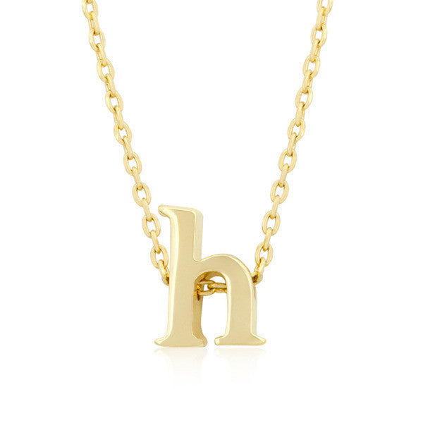 Alexia 14k Gold Pendant H Initial Necklace