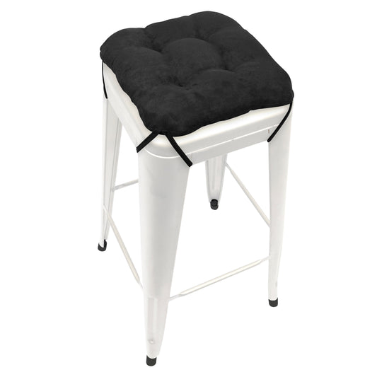 Hayden Grey Square Industrial Bar Stool Cushion - 12