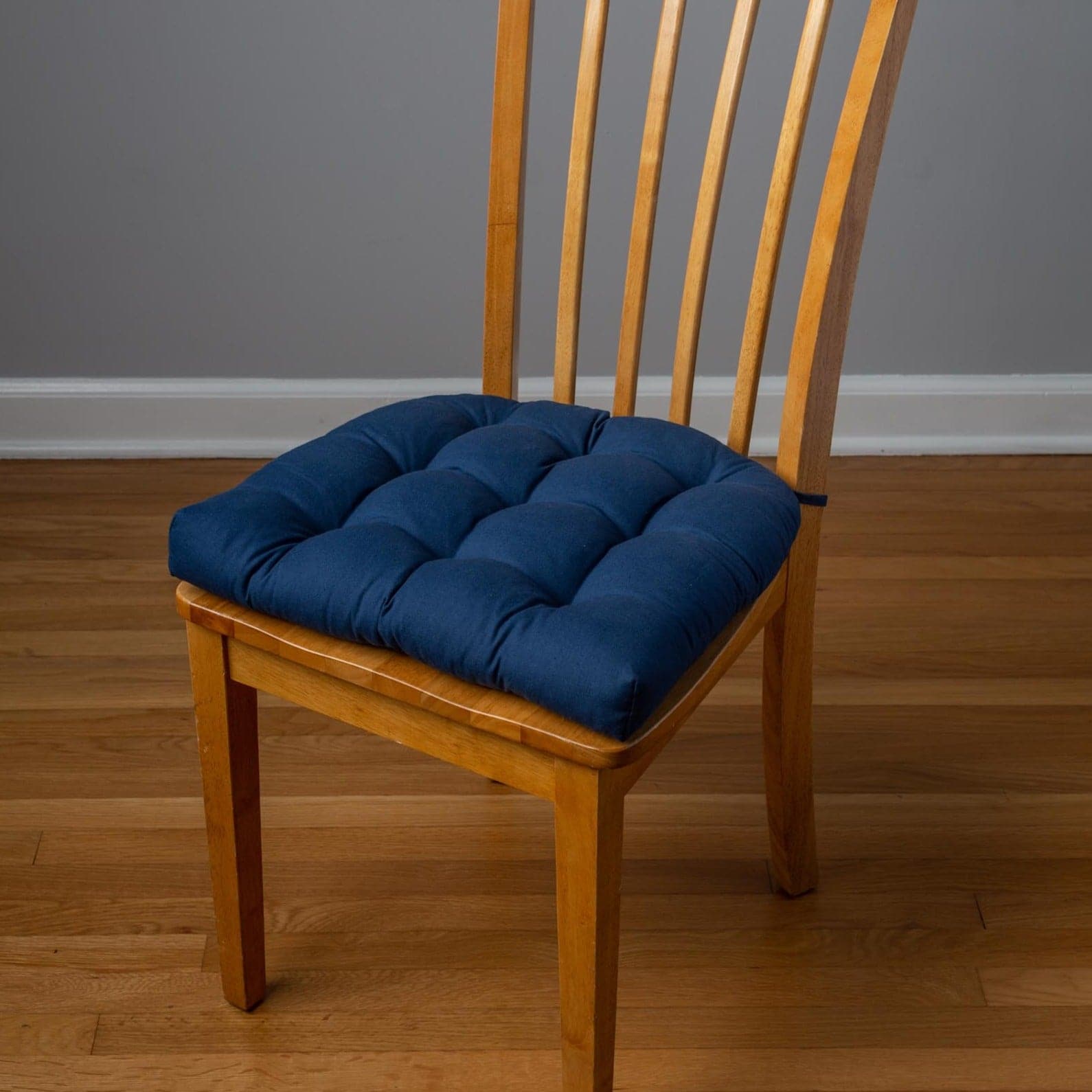 navy blue kitchen chair pads