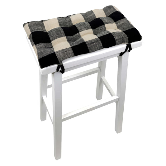 Hayden Grey Saddle Stool Cushions - Gaucho Stool - Satori Seat Cushions