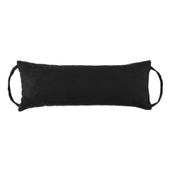 black neck roll pillow
