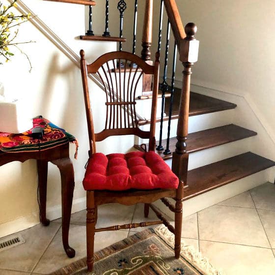 red chair pads kitchen chairs