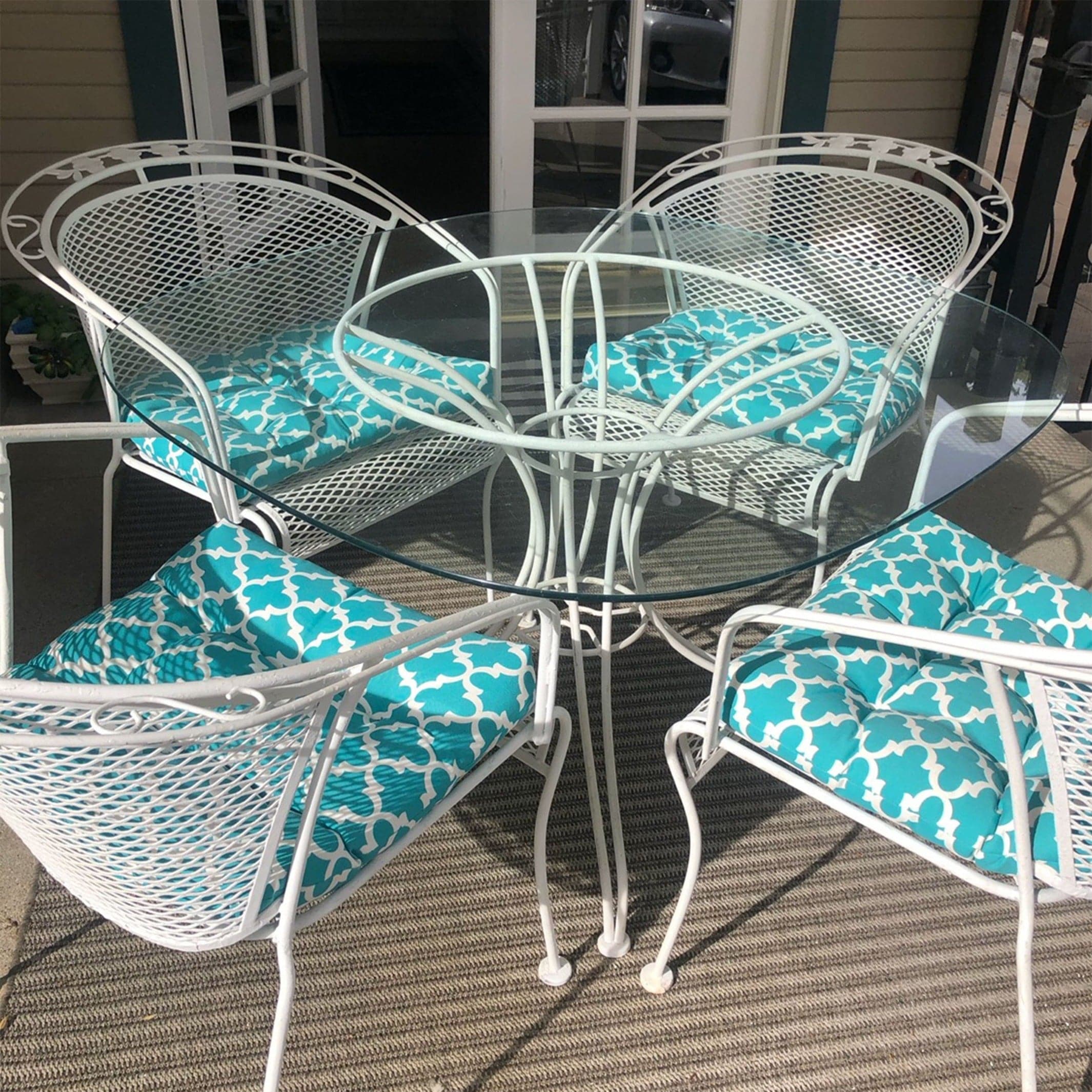 aqua dining chair cushions