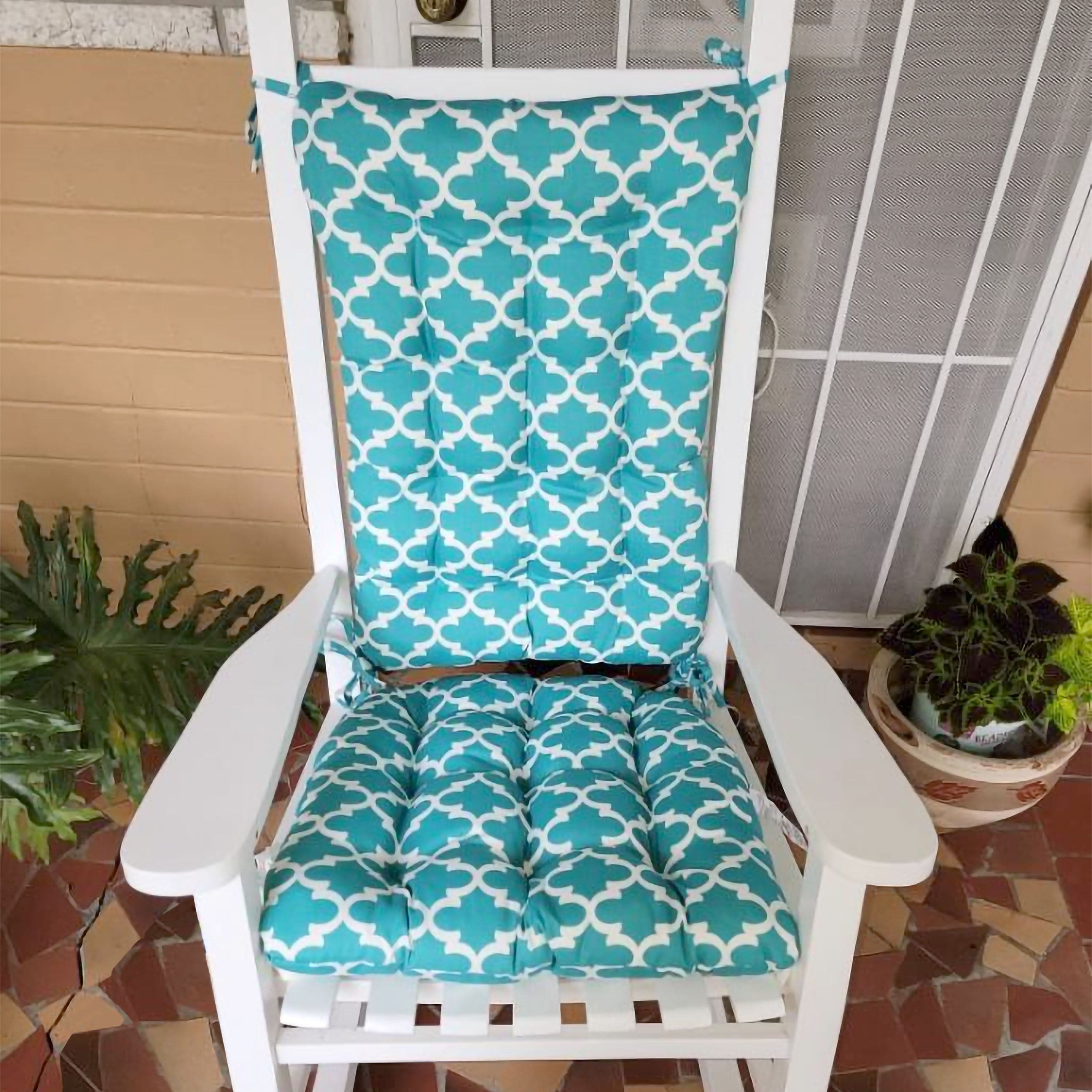 teal rocking chair cushions