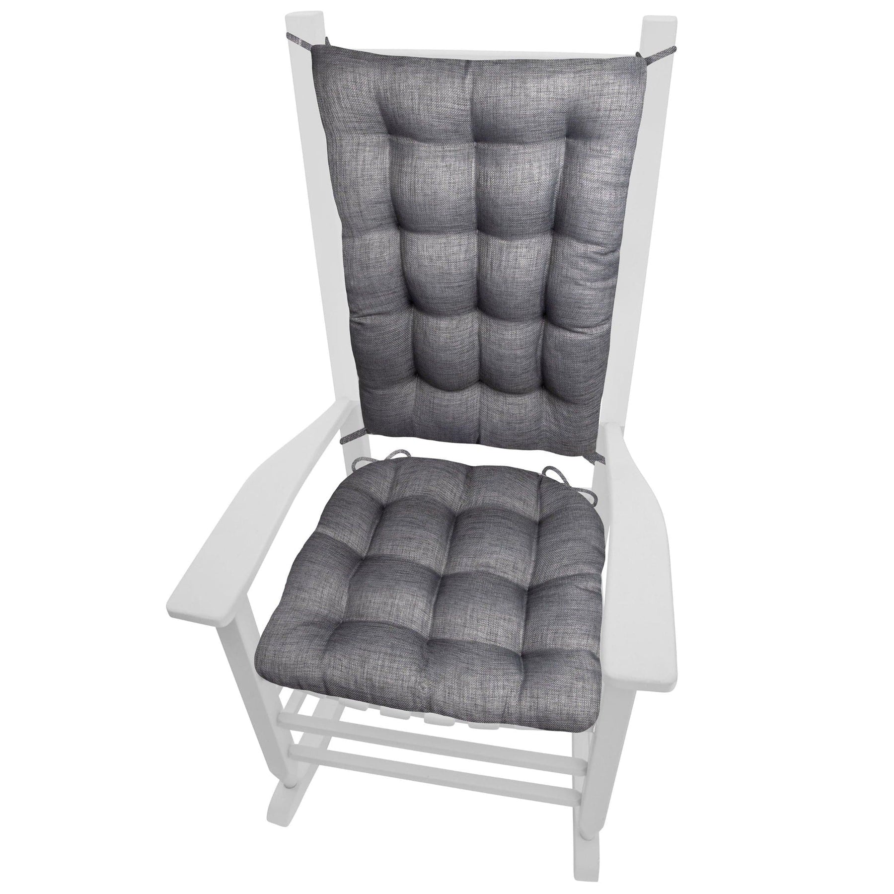 rave graphite grey porch rocker cushions  indooroutdoor