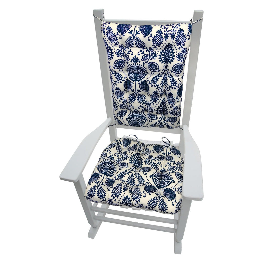 navy blue nursery rocking chair