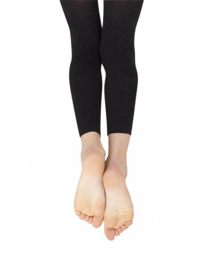 Girls Ultra Soft Self Knit Waistband Stirrup Tights - Stirrup Tights, Capezio 1961C