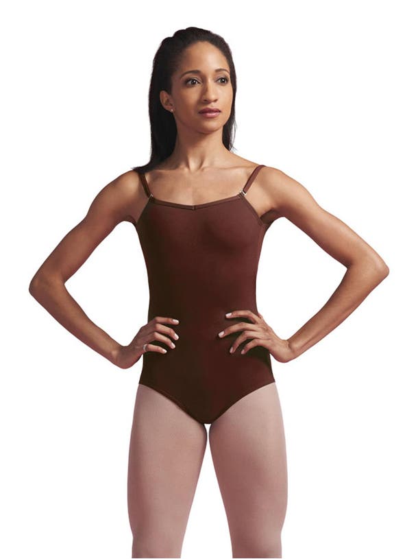 The Dixie by NeauxLa Dancewear Nude Cami Leotard w/ Clear & Nude