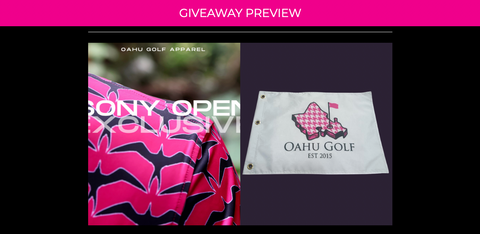 OGA Sony Open Giveaway Preview: New Polo + OGA Golf Flags