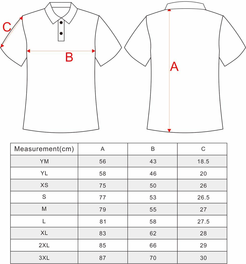 Men S Polo Size Chart