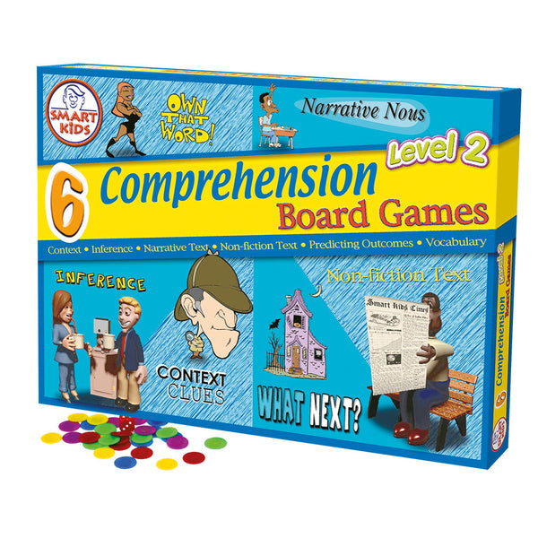 6 Reading Prehension Board Games Level 2 – Smart Kids