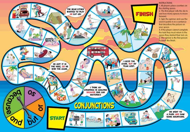 ORAL LANGUAGE BOARD GAME - COLOURS AND RAINBOWS - UK ENGLISH SPELLING