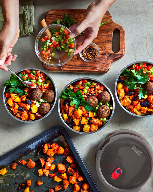 Black+Blum, Stainless Steel Meal Prep Food Bowl Set Of 5