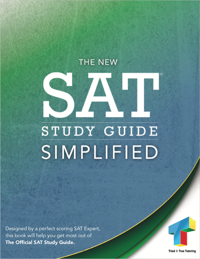 The SAT Study Guide Simplified Tried & True Tutoring's Store