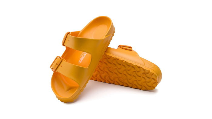 yellow birkenstock arizona eva