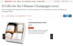 Town and Country Champagne Gift Guide 2018 - That Charming Shop