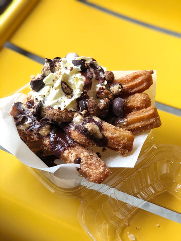 Loaded Churros at the Taza Chocolate Bar inside the Boston Public Market