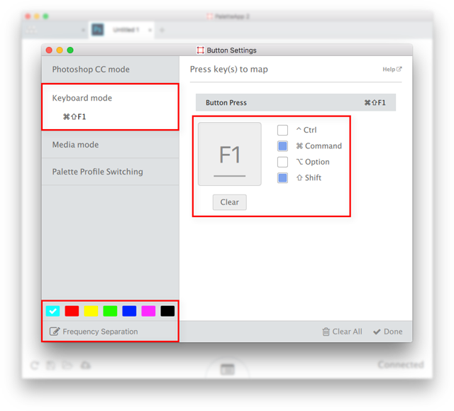 How to assign your custom Photoshop action shortcut to a Palette button