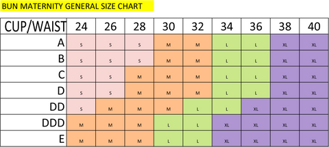 Cake Maternity Size Chart