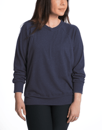 Relax Maternity Nursing Pullover - 6 Colors Sweater robertwilsonassociates Nursing Apparel small 2/4 navy 