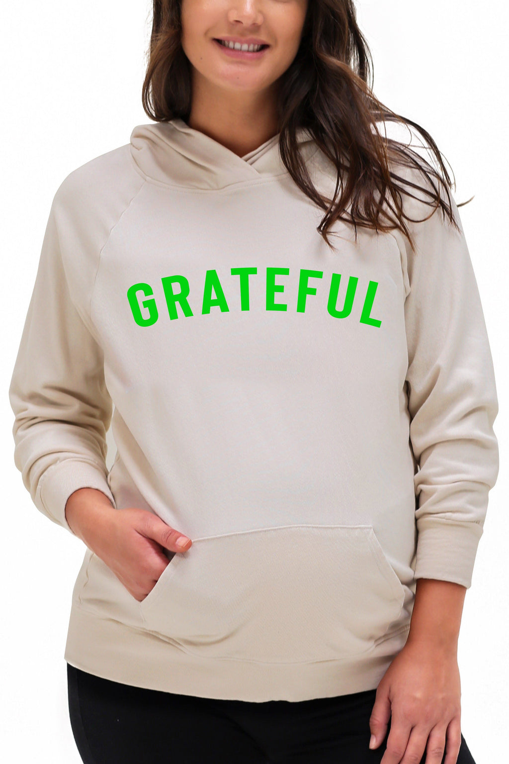 GRATEFUL Organic Oversized Hoodie Shirts & Tops robertwilsonassociates Nursing Apparel 