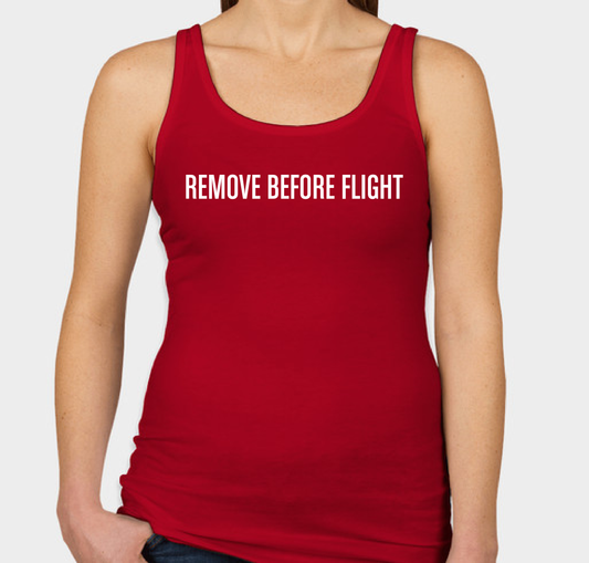 REMOVE BEFORE FLIGHT (Red) Designed Women Panties & Shorts – Aviation Shop