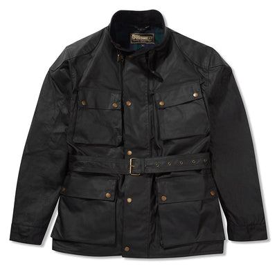 HEAVY WEIGHT WAX COTTON MOTORCYCLE JACKET– Speedwear Ltd