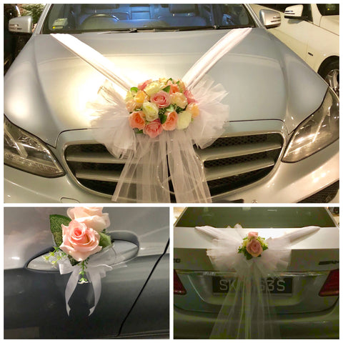 Bridal Car Decor Flowers Singapore Wedding Car Decoration Packages