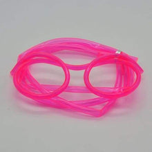Charger l&#39;image dans la galerie, Soft Plastic Straw Glasses Flexible Drinking Tube For Kids - Rose
