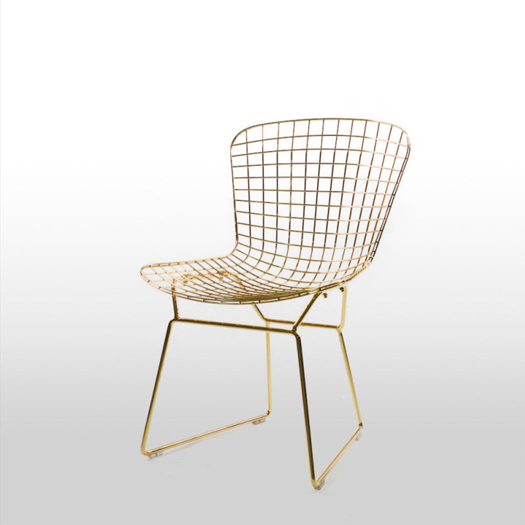 Ella Gold Wire Dining Chair - Dellis Furniture