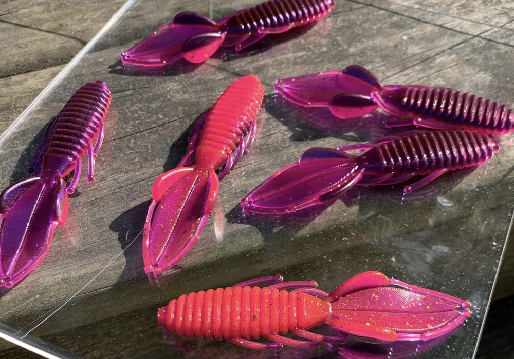 Nero Super Colorshift and Hades Superflake on Fishing Baits